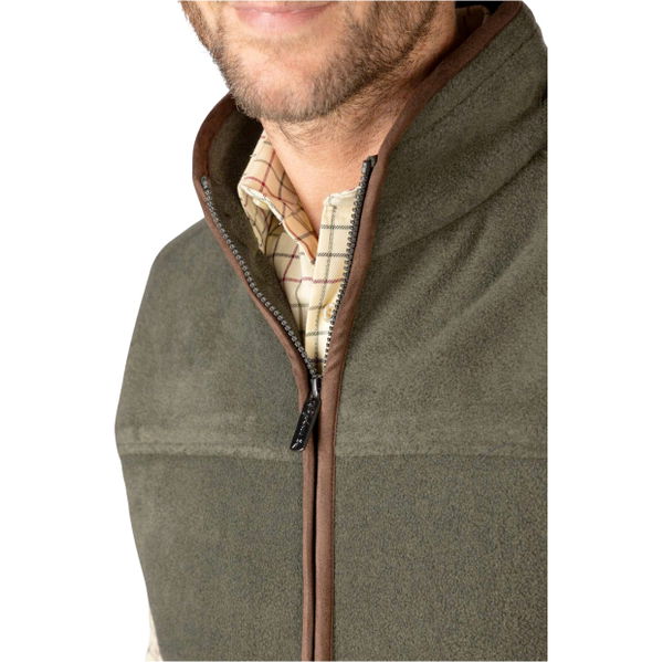 2026 Rydale Mens Huggate Fleece Waistcoat 412610 - Khaki